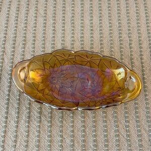 Antique Carnival Glass Dish - Bowl